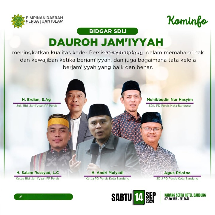 Dauroh Jamiyyah SDIJ PD PERSIS Kabupaten Deli Serdang